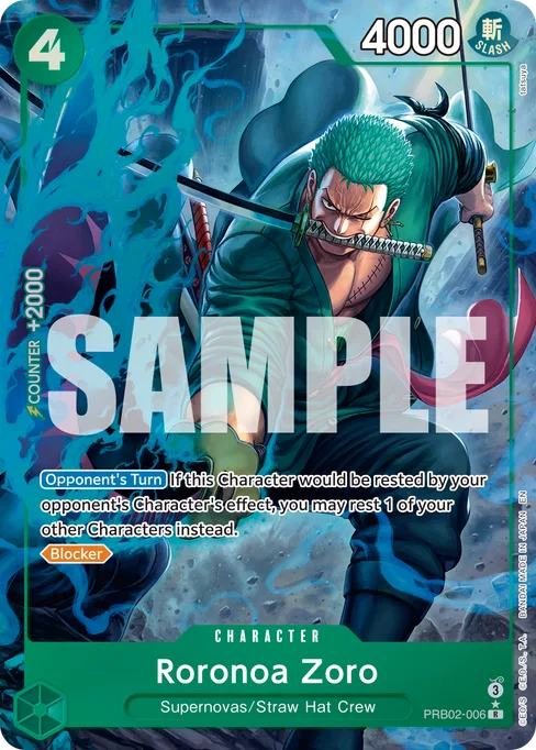 Roronoa Zoro, ONE PIECE CARD THE BEST vol.2 #PRB02-006_p1