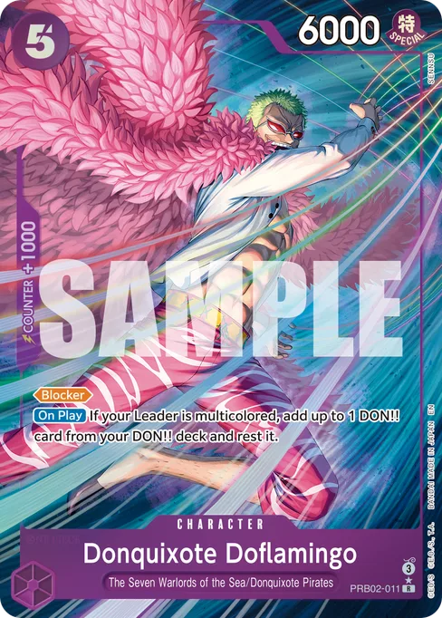Donquixote Doflamingo, ONE PIECE CARD THE BEST vol.2 #PRB02-011_p1