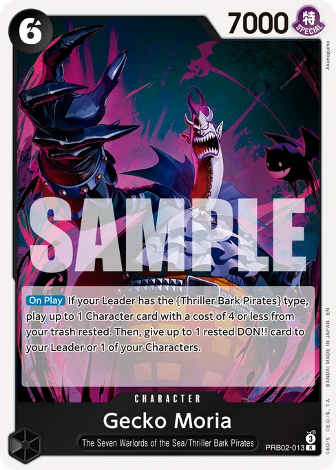 Gecko Moria, ONE PIECE CARD THE BEST vol.2 #PRB02-013