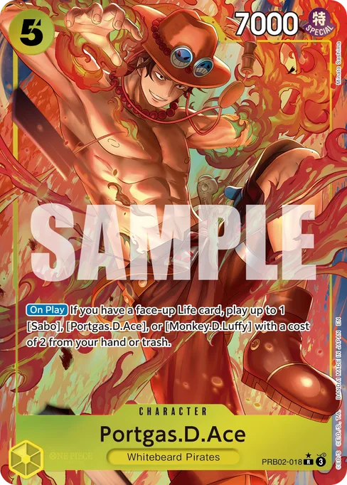 Portgas.D.Ace, ONE PIECE CARD THE BEST vol.2 #PRB02-018_p1