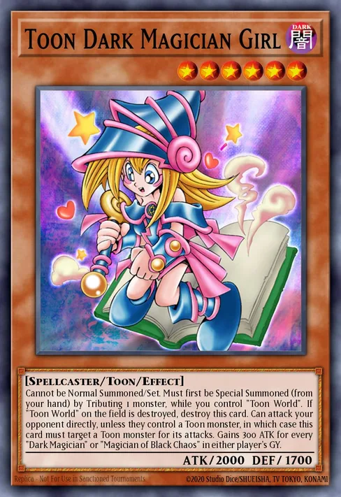Toon Dark Magician Girl, Pharaoh Tour 2006 promotional cards #PT02-EN002