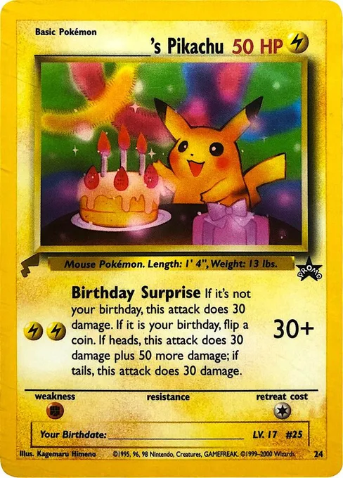 ______'s Pikachu, Pikachu World Collection Promos #24