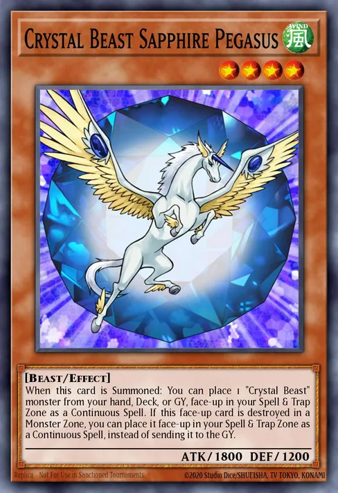 Crystal Beast Sapphire Pegasus, Quarter Century Bonanza #RA03-EN179