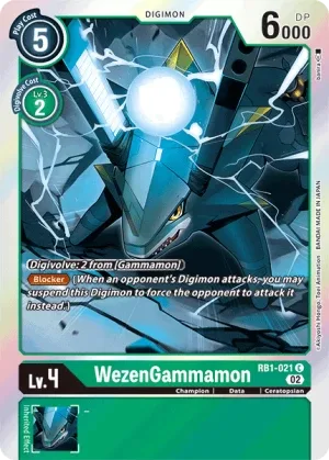 WezenGammamon, RB-01: Resurgence Booster #RB1-021