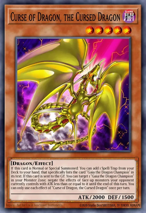 Curse of Dragon, the Cursed Dragon, Rise of the Duelist #ROTD-EN002