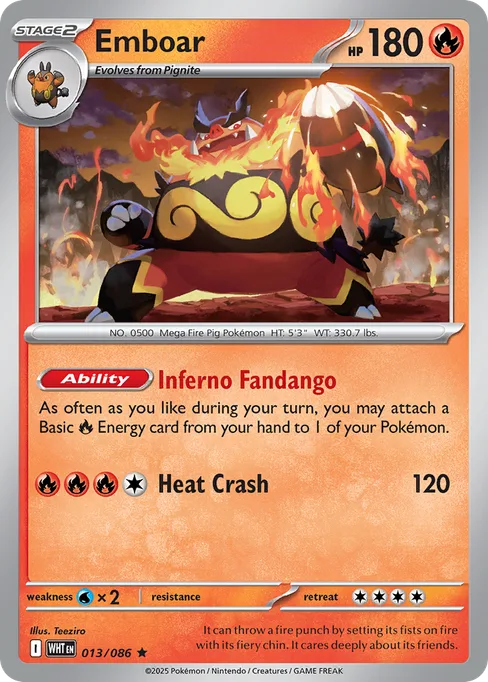 Emboar, White Flare #13
