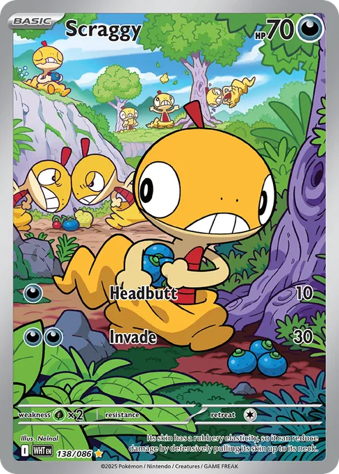 Scraggy, White Flare #138