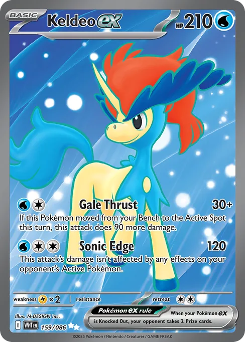 Keldeo ex, White Flare #159
