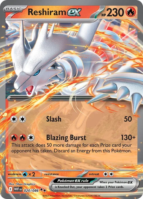 Reshiram ex, White Flare #20