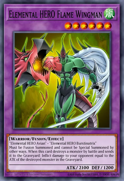 Elemental HERO Flame Wingman, Ra Yellow Mega Pack #RYMP-EN016