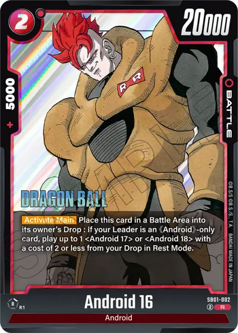 Android 16, Manga Booster 01 #SB01-002