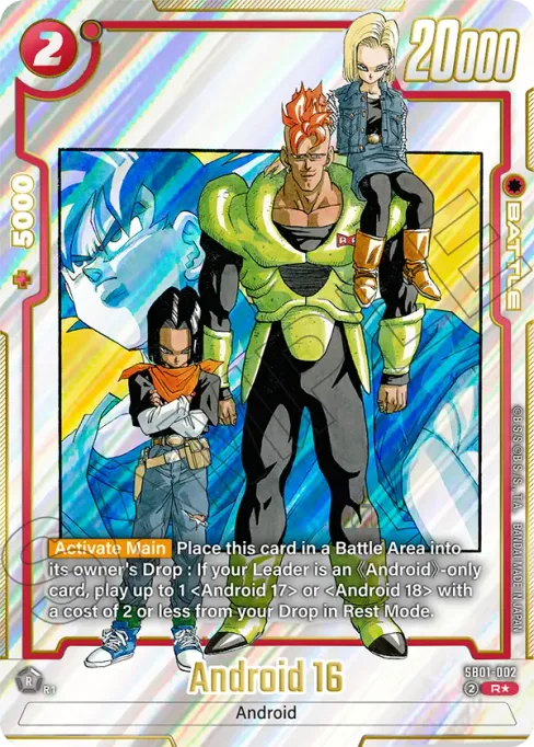 Android 16, Manga Booster 01 #SB01-002_p1