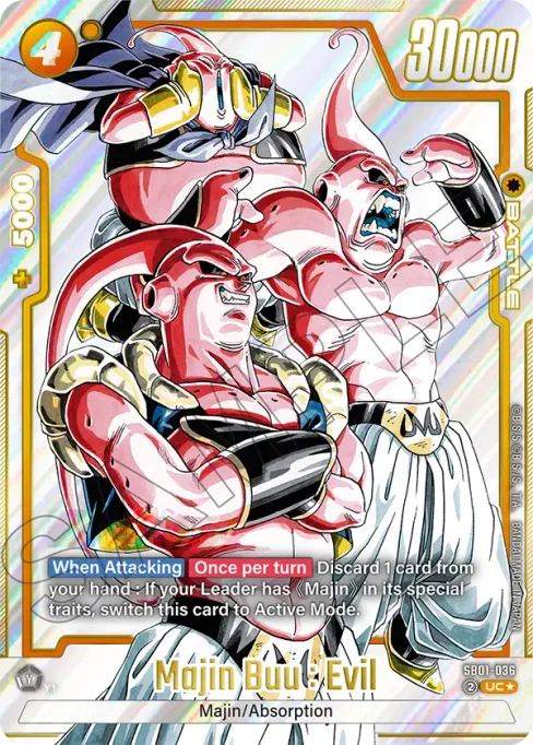 Majin Buu : Evil, Manga Booster 01 #SB01-036_p1