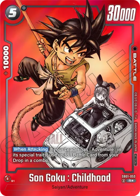 Son Goku : Childhood, Manga Booster 01 #SB01-053_p2