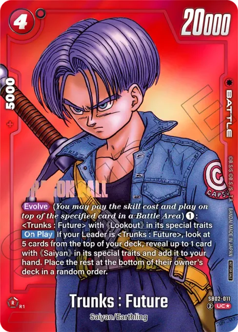 Trunks : Future, Manga Booster 02 #SB02-011_p1