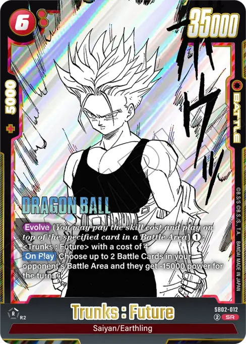 Trunks : Future, Manga Booster 02 #SB02-012