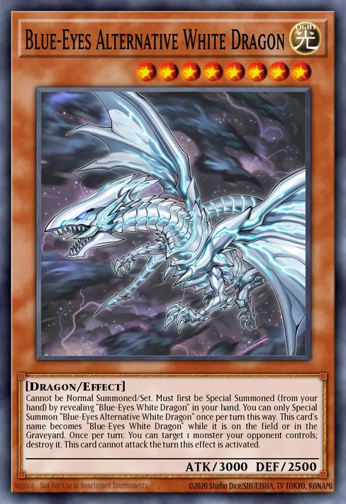 Blue-Eyes Alternative White Dragon, Blue-Eyes Alternative White Dragon Sweepstakes #SBPR-EN003