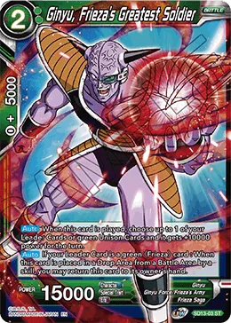 Ginyu, Frieza's Greatest Soldier, Clan Collusion #SD13-03