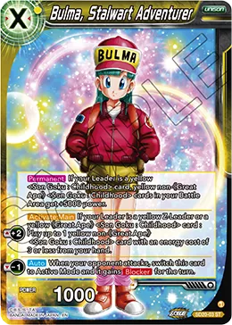 Bulma, Stalwart Adventurer, Yellow Transformation #SD20-03