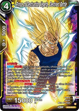 Prince of Destruction Vegeta, Destined Battle, Proud Warrior #SD22-06