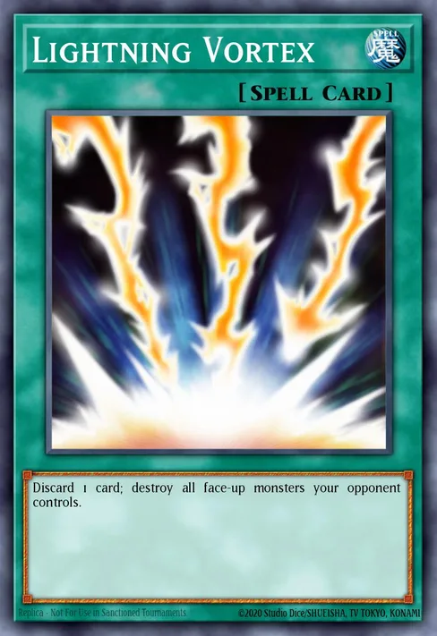 Lightning Vortex, Structure Deck: Spellcaster's Judgment #SD6-EN028