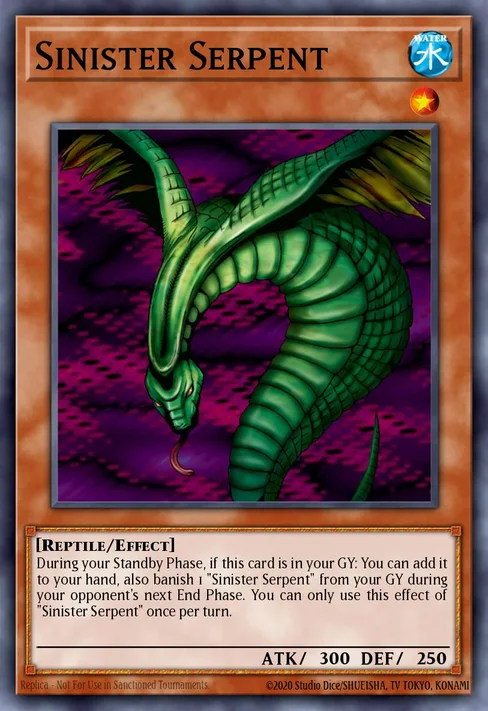 Sinister Serpent, Yu-Gi-Oh! Worldwide Edition: Stairway to the Destined Duel promotional cards #SDD-002