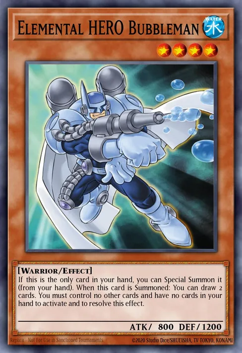 Elemental HERO Bubbleman, HERO Strike Structure Deck #SDHS-EN012