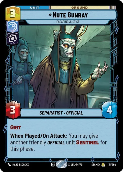 Nute Gunray — Escaping Justice, Secrets of Power #031