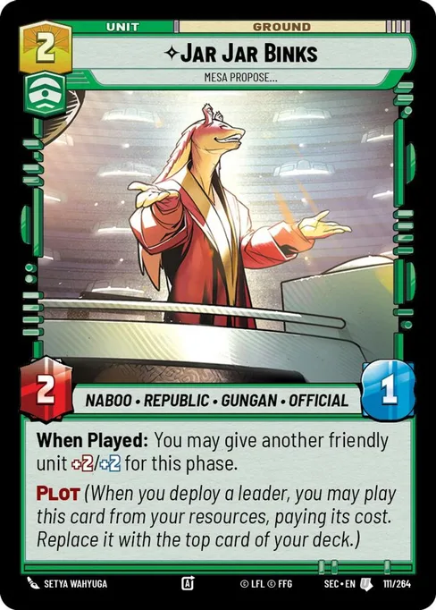Jar Jar Binks — Mesa Propose, Secrets of Power #111