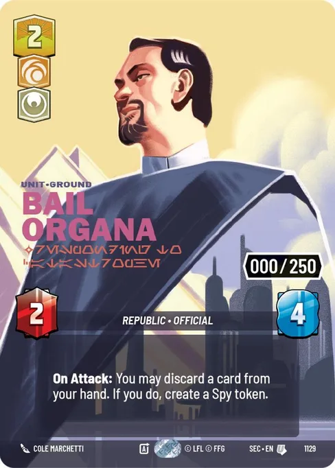 Bail Organa — Responding to Catastrophe, Secrets of Power #1129