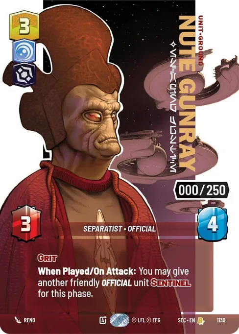 Nute Gunray — Escaping Justice, Secrets of Power #1130