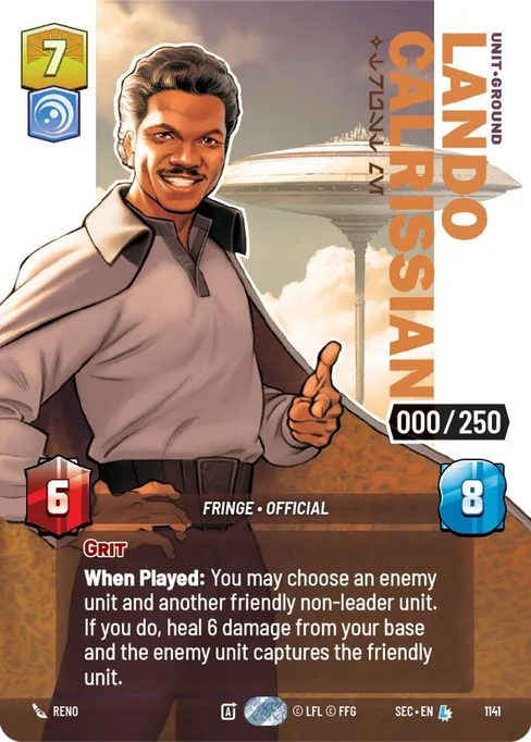 Lando Calrissian — Trust Me, Secrets of Power #1141