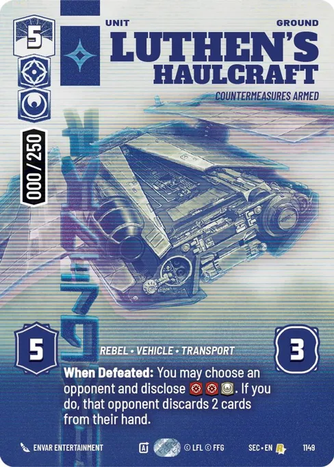 Luthen's Haulcraft — Countermeasures Armed, Secrets of Power #1149