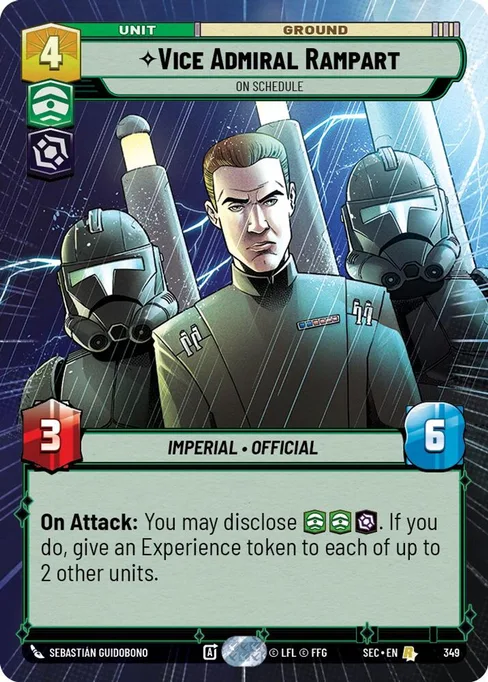 Vice Admiral Rampart — On Schedule, Secrets of Power #349