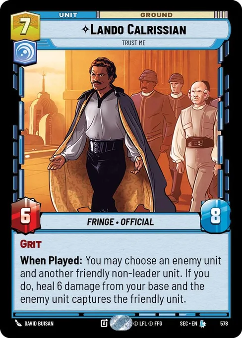 Lando Calrissian — Trust Me, Secrets of Power #578