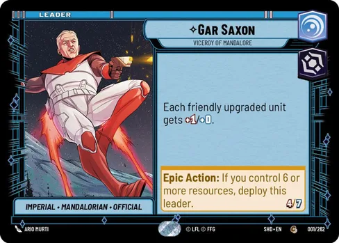 Gar Saxon — Viceroy of Mandalore, Shadows of the Galaxy #001
