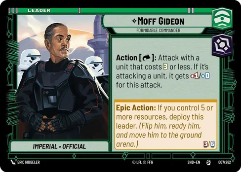 Moff Gideon — Formidable Commander, Shadows of the Galaxy #007