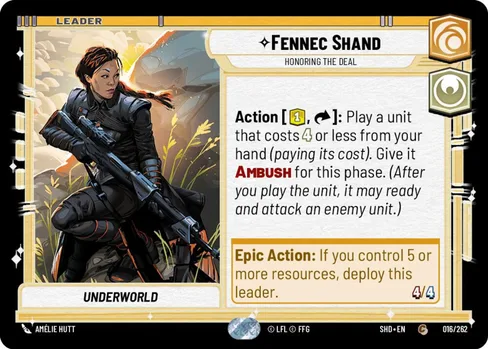 Fennec Shand — Honoring the Deal, Shadows of the Galaxy #016