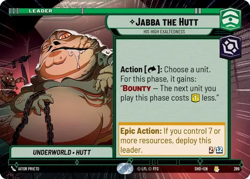 Jabba the Hutt — His High Exaltdeness, Shadows of the Galaxy #286