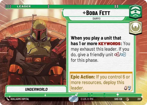 Boba Fett — Daimyo, Shadows of the Galaxy #287