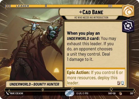 Cad Bane — He Who Needs No Introduction, Shadows of the Galaxy #293
