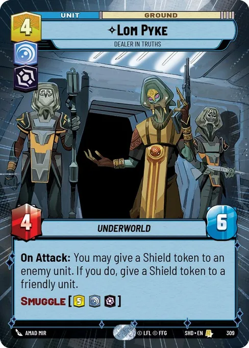 Lom Pyke — Dealer in Truths, Shadows of the Galaxy #309F
