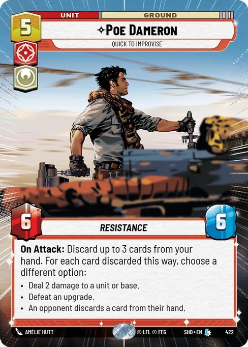 Poe Dameron — Quick to Improvise, Shadows of the Galaxy #422F