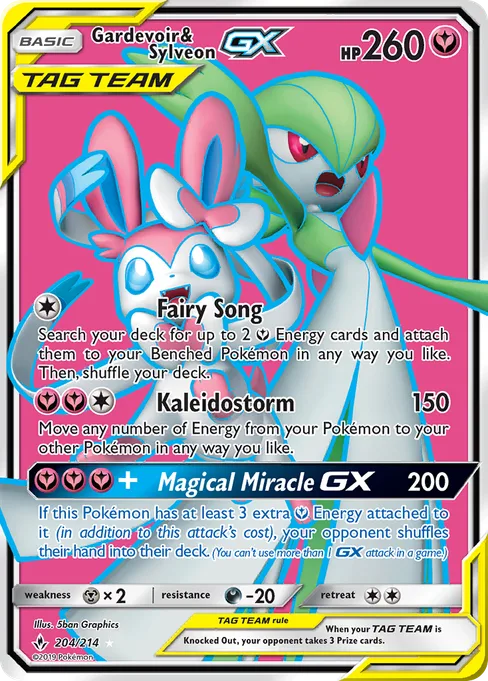 Gardevoir & Sylveon-GX, Unbroken Bonds #204