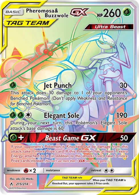 Pheromosa & Buzzwole-GX, Unbroken Bonds #215