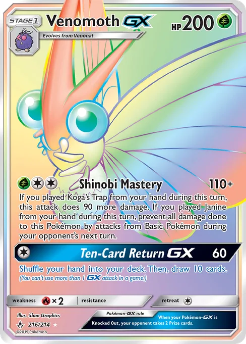 Venomoth-GX, Unbroken Bonds #216