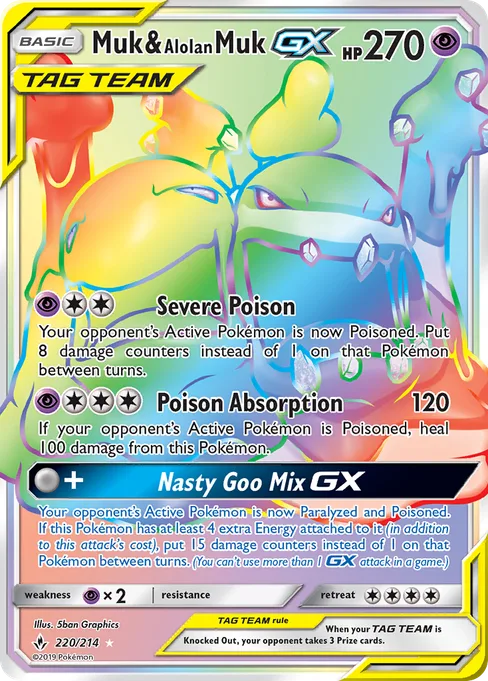 Muk & Alolan Muk-GX, Unbroken Bonds #220
