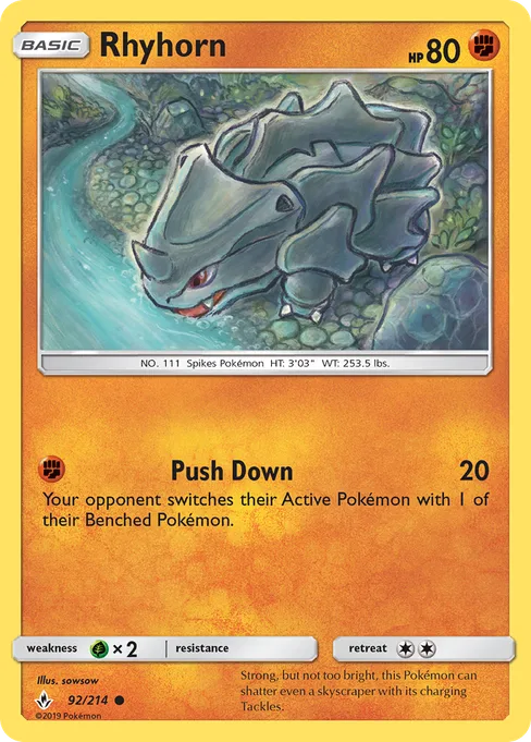 Rhyhorn, Unbroken Bonds #92