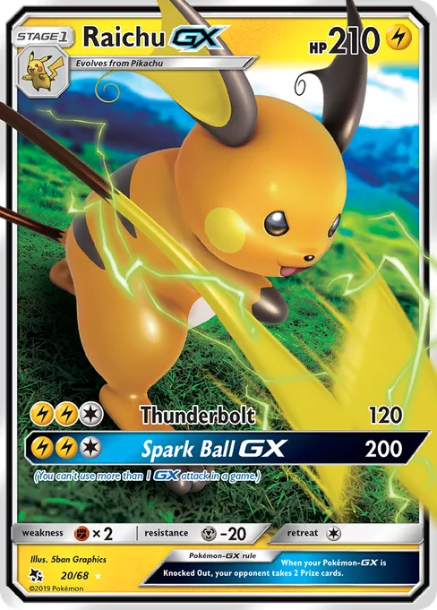 Raichu-GX, Hidden Fates #20