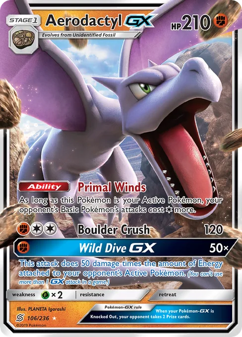 Aerodactyl-GX, Unified Minds #106